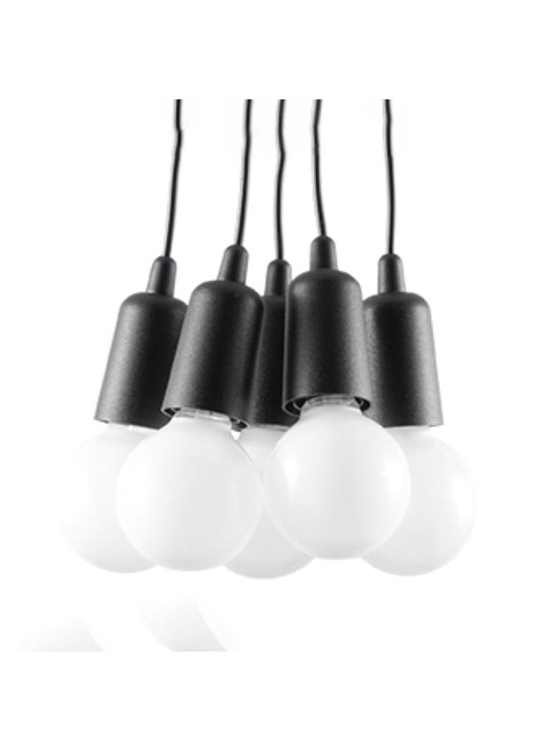 Sollux Lampa wisząca DIEGO 5 czarna SL.0574