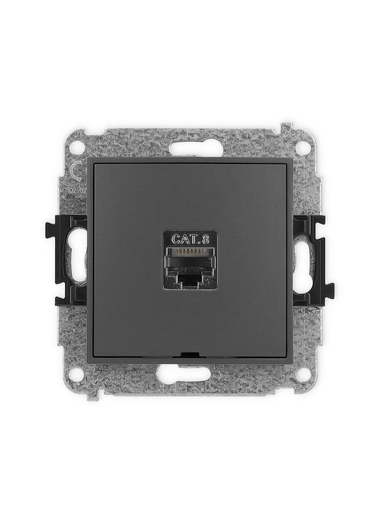 ICON Mechanizm gniazda komputerowego pojedynczego 1xRJ45, kat. 8, ekranowany, 8-stykowy, bez pola op