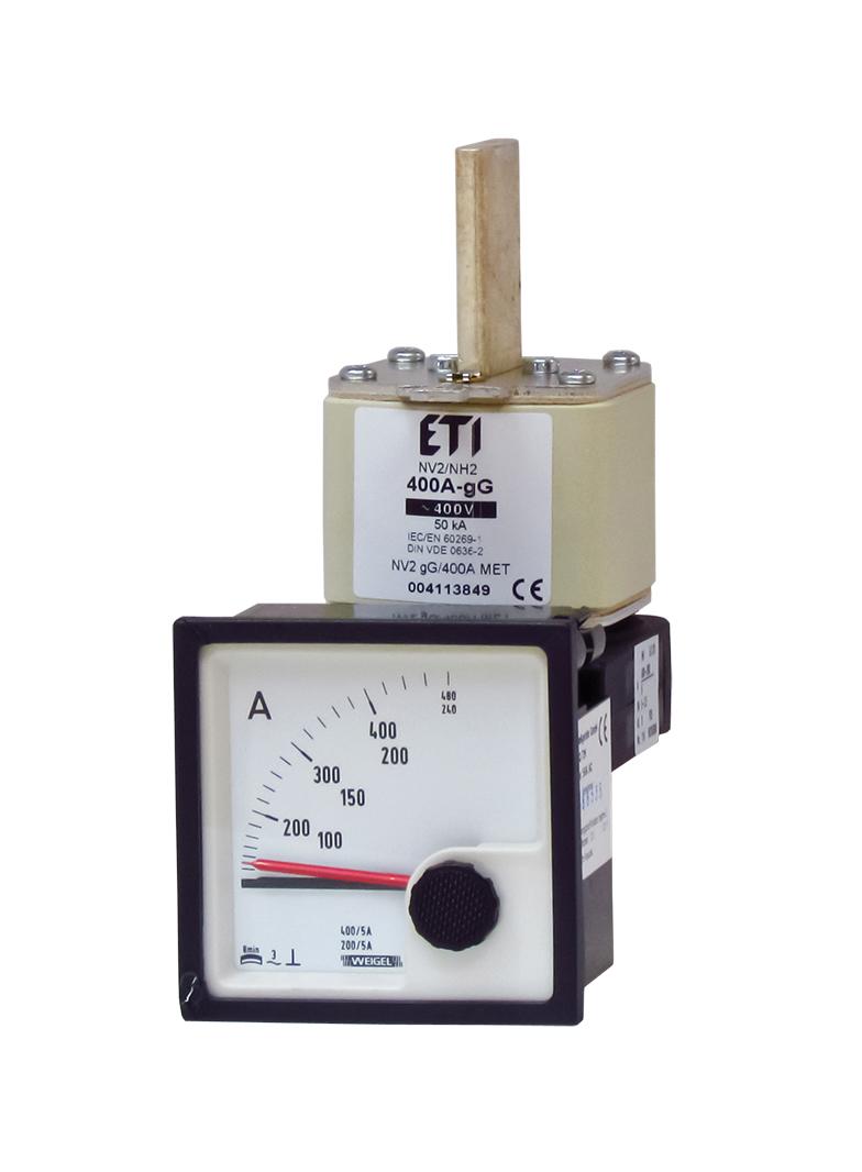 Wkładka topikowa NH pomiarowa gG NH3 gG 400A 400V MET 004113854 ETI