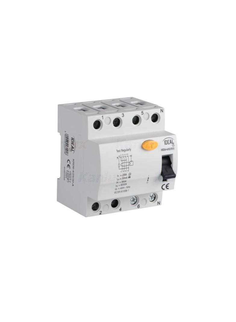 Wyłącznik różnicowo-prądowy KRD6-4/63/300