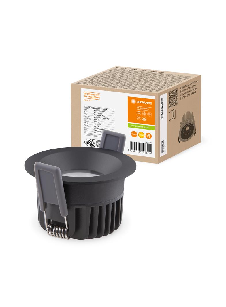 SP FIX P 8W 930 PS DIM IP44 BK LEDVANCE