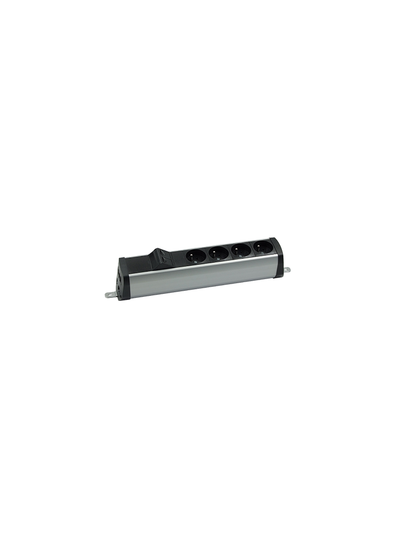 "Simon 480 TS48-230E400K0-40 Listwa poszerzona 4 gn. typ E i płytka 2xRJ45 keystone