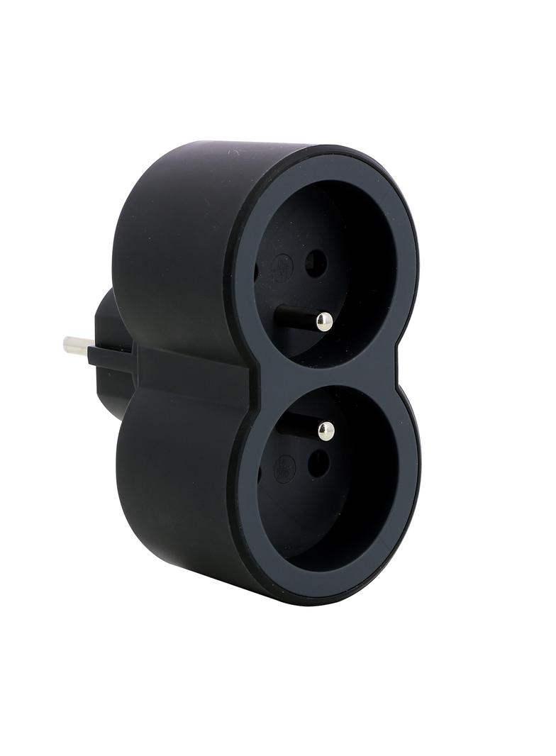 ROZGAŁĘŹNIK 2X2P+Z FRONTOWE - CZARNY/GRAFITOWY, Legrand