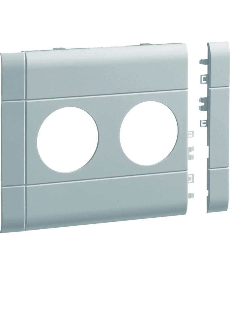 tehalit.WA Maskownica podwójna ABS bezhalogenowy 120mm jasnoszary GB120207035 HAGER