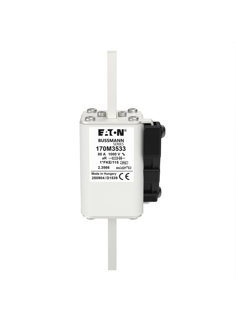 FUSE 80A 1000V 1*FKE/115 AR Wkładka szybka 80A AC 1000V rozmiar 1 43x60x156 mm aR I 170M3533 EATON
