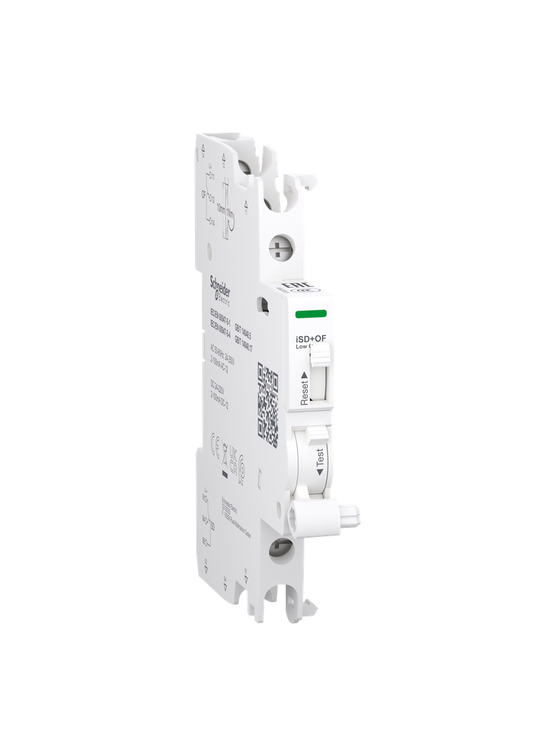 Styk pomocniczy, Acti9, iSD+OF 2-100 mA, 2CO, do obwodów niskoprądowych