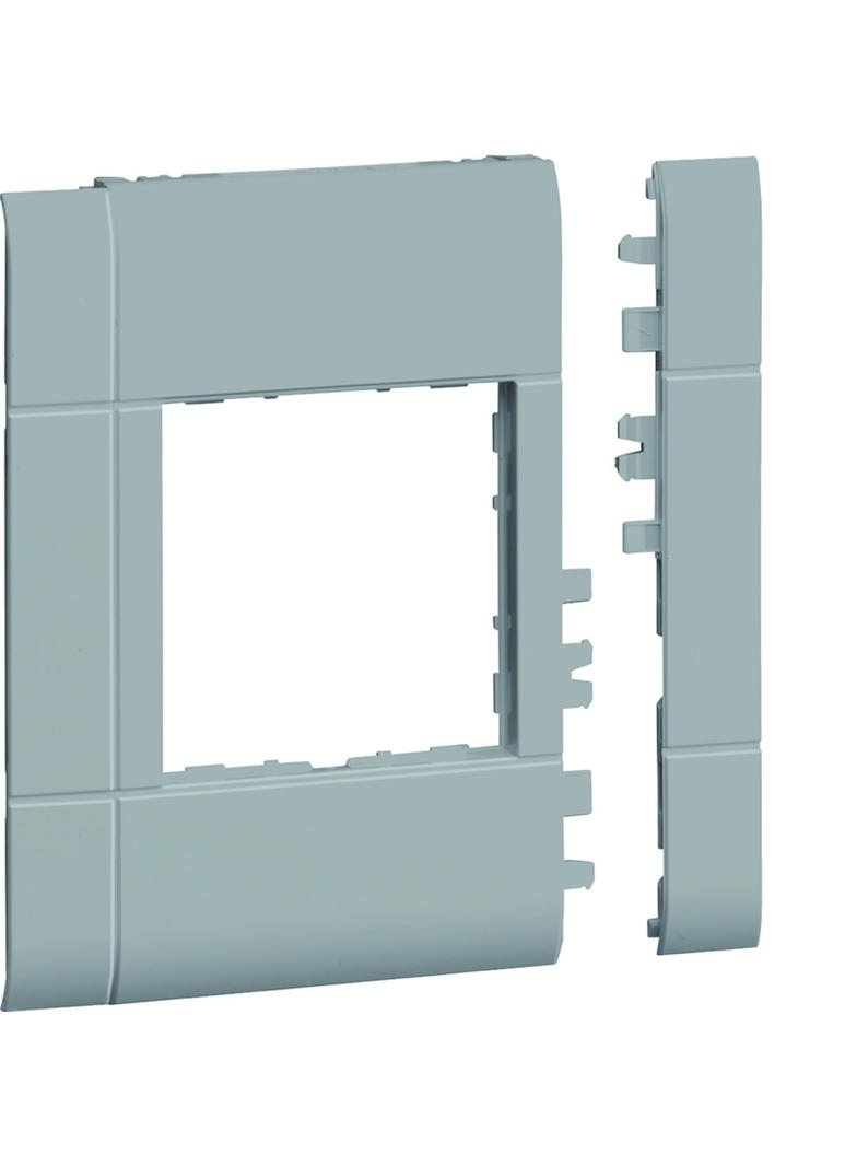 tehalit.WA Maskownica 120mm 1-krotna 55x55mm PC-ABS bezhalogenowy lakier alu