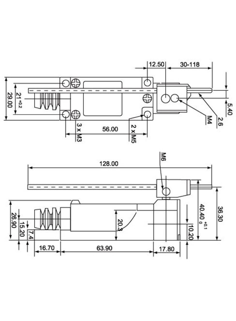 ŁĄCZNIK KRAŃCOWY (METAL / TWORZYWO) PRĘT ROTACYJNY