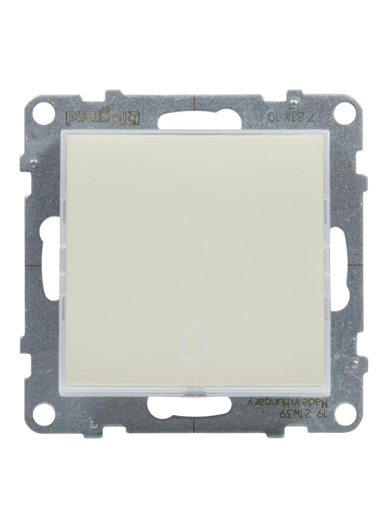 SUNO - Przycisk pojedynczy z podświetleniem - 6 A - 250 V~ - zaciski automatyczne, Biały, Legrand