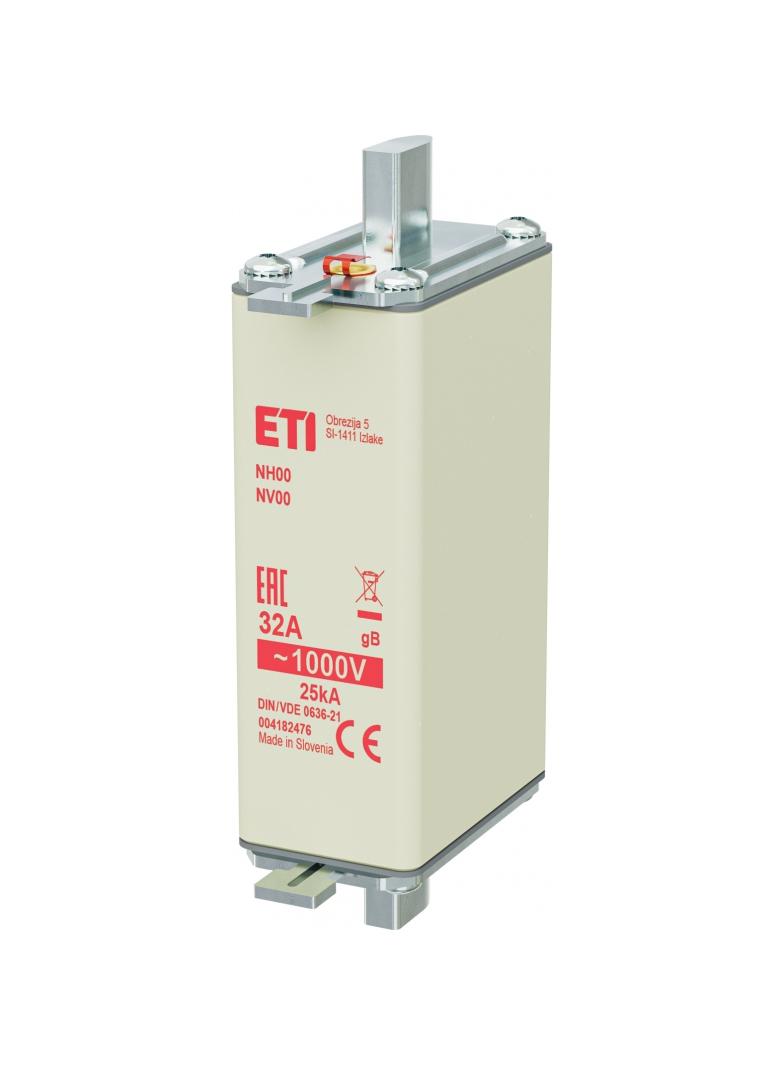 WT/NH 00 32A gB 1000V - górnicza - Wkładka topikowa WT/NH gB górnicza