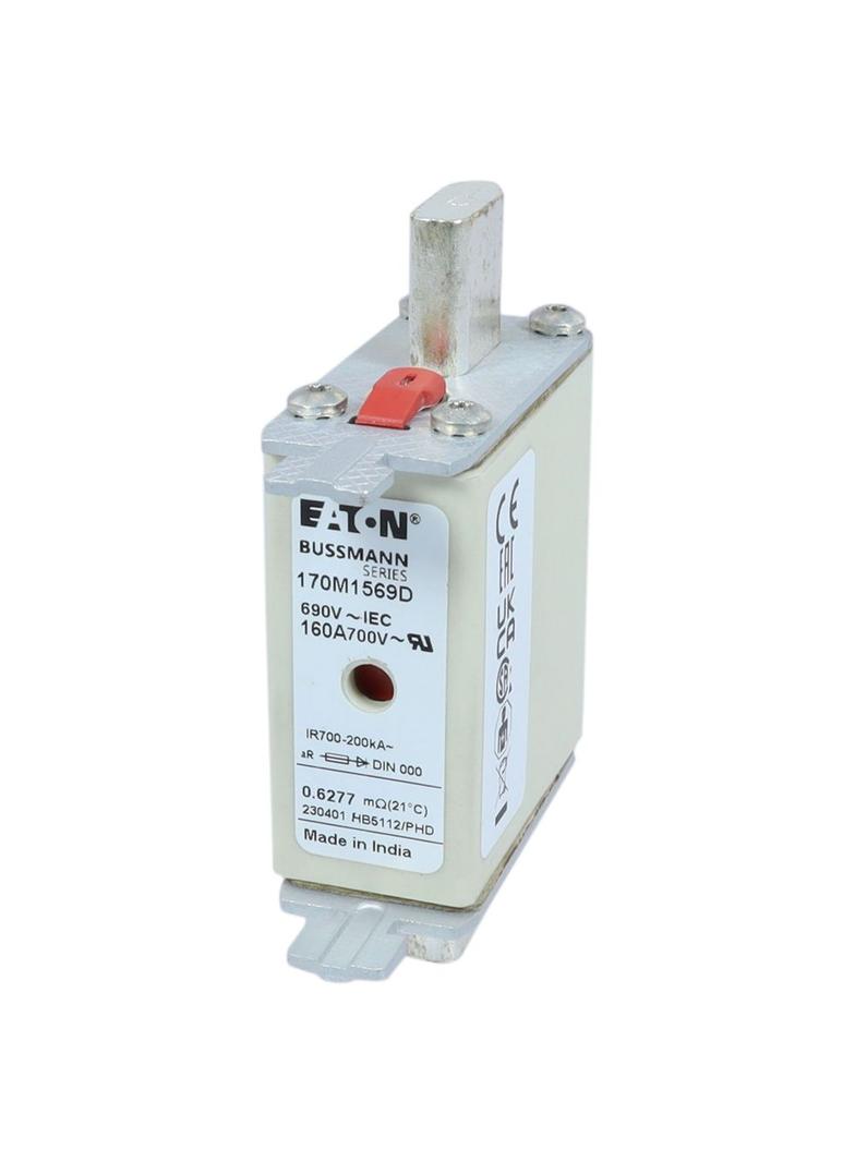 FUSE 160A 690V aR DIN 000 HSDNH Wkładka szybka 160A 690V aR DIN 000 podwójny wskaźnik 170M1569D EATO