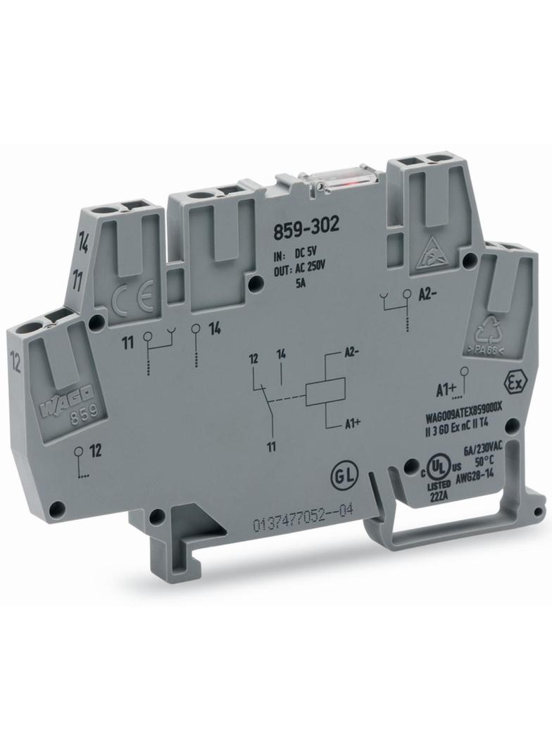 złączka z przekaźnikiem minaturowym 115V DC 1p