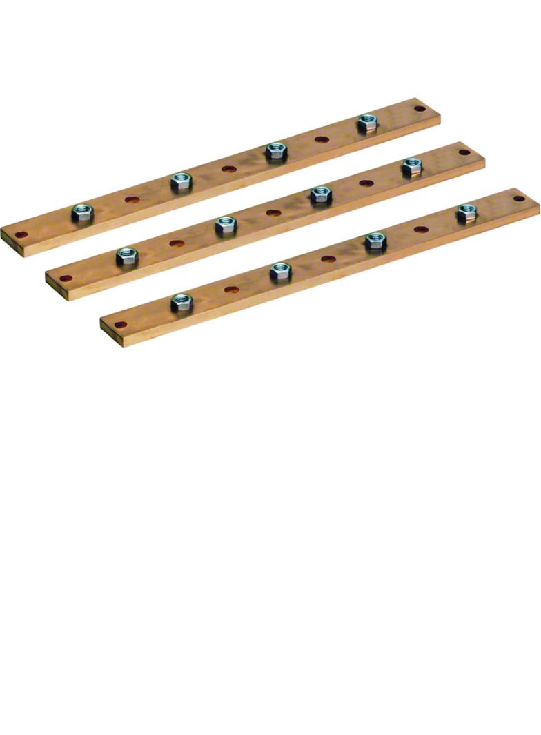 univers Szyna pozioma Cu do rozł. listwowych NH1/2/3 2-pol. 40x10mm (3 szt) UM04M HAGER