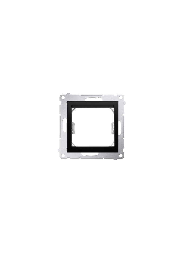 Simon 54 Adapter (przejściówka) na osprzęt standardu 45 × 45 mm czarny *Do gniazd teleinformatycznych Simon Connect DA45.01/49 KONTAKT