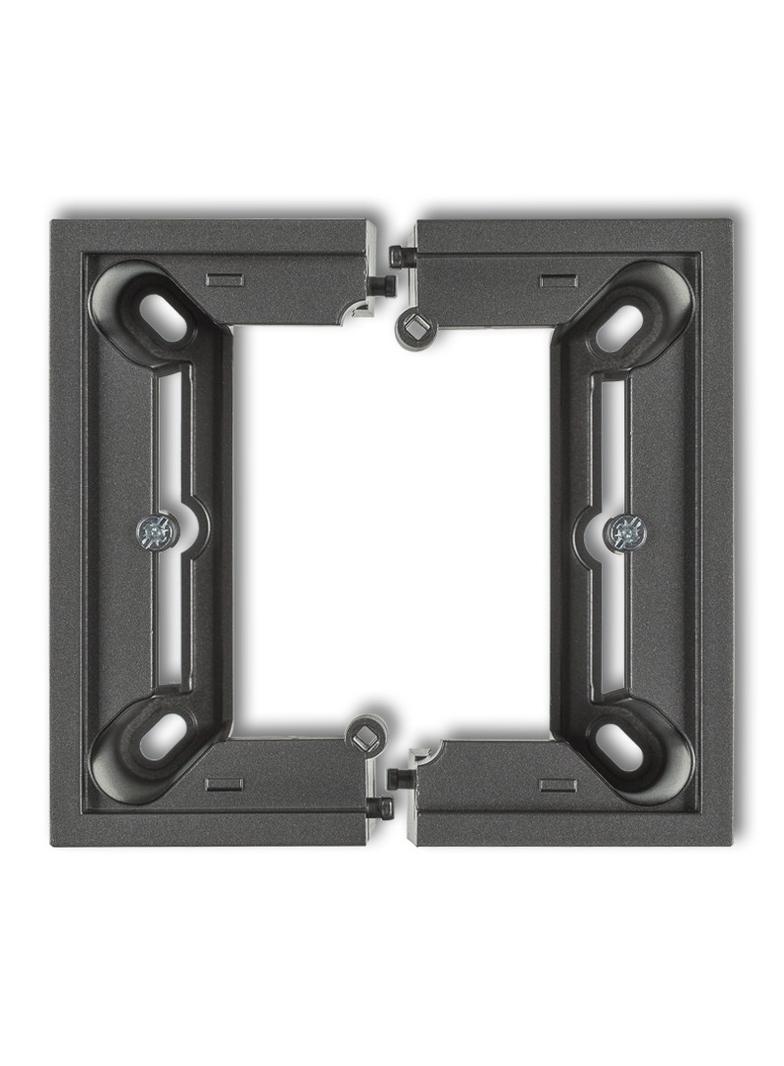 DECO / MINI Puszka natynkowa pojedyncza, składana DECO, MINI grafitowy