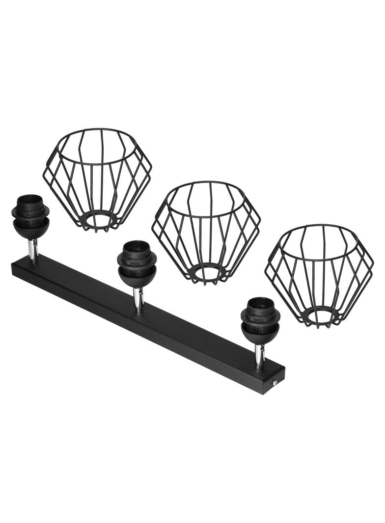 Waya 3P E27 lampa wisząca max. 3x60W czarna listwa AD-LD-6262BE27M ORNO