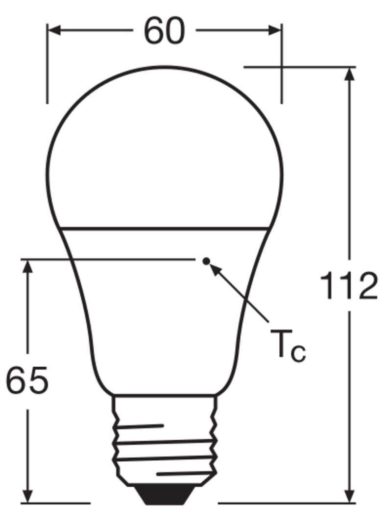 Lampa LED STAR+ CL A DSFR 75 non-dim 10W 827 E27