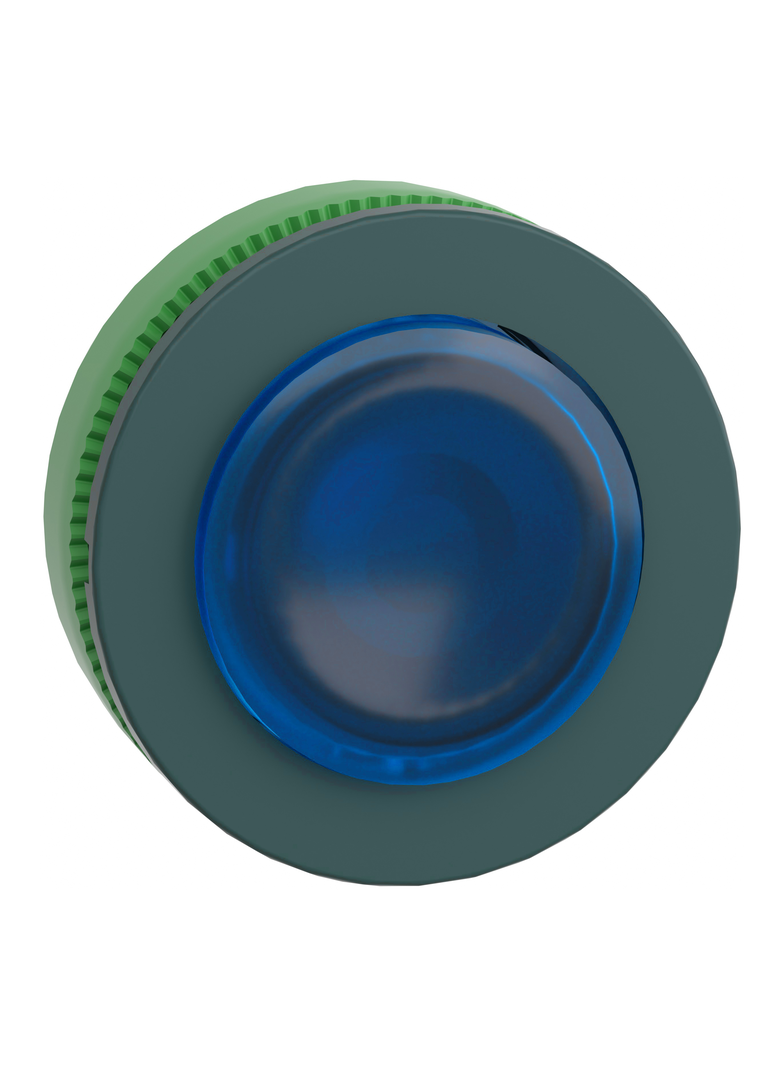 Harmony XB5 Główka przycisku podświetlanego wystający niebieski zintegrowany LED typ push push