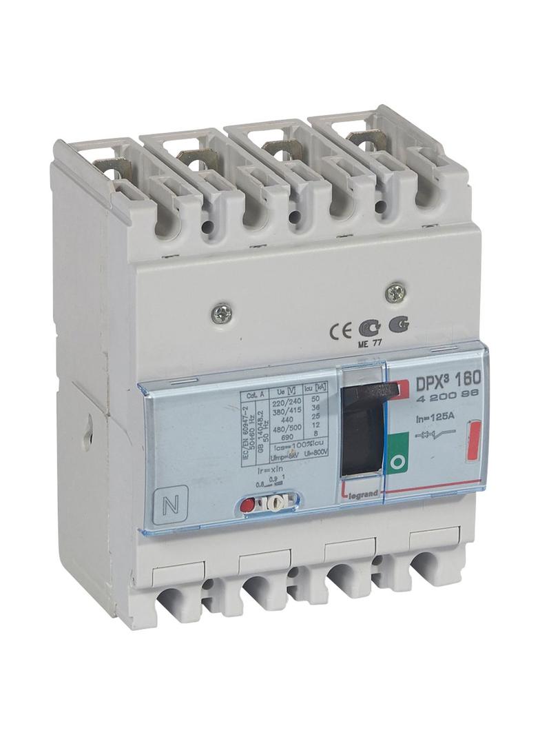 Wyłącznik DPX3 160 4P 125A 36kA 420096 LEGRAND