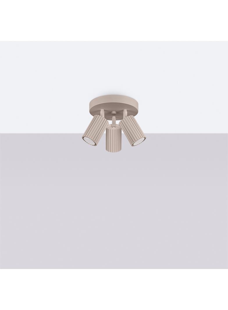 SOLLUX Plafon KARBON 3P taupe ; SL.1768
