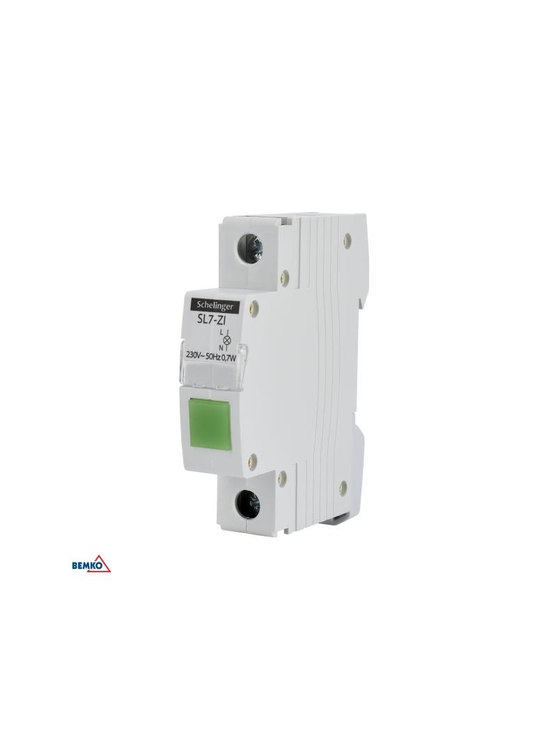 LAMPKA SYGNALIZACYJNA LED SL7 ZIELONA SCHELINGER
