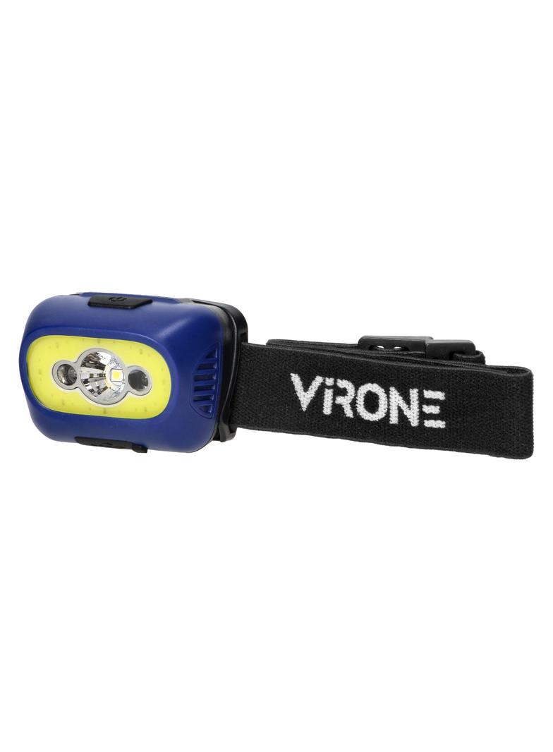 Latarka czołowa COB+LED, ładowanie USB, czujnik ruchu, niebieska LT-13/BL ORNO