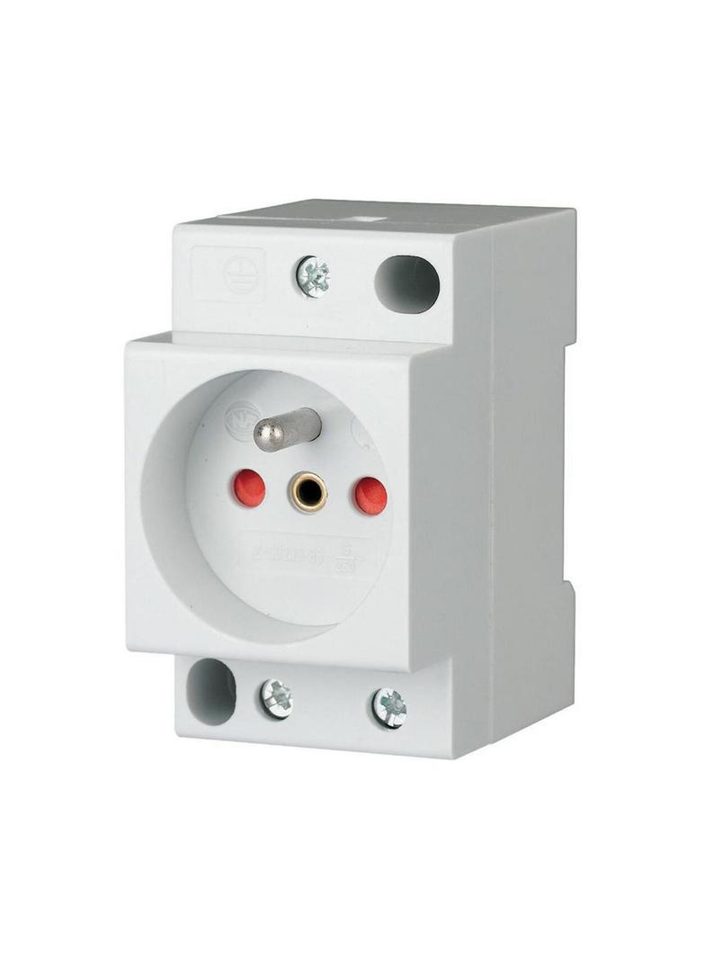 Z-SD230-BS Gniazdo modułowe 2P+Z 16A 250V z przesłonami na szynę 266876 EATON
