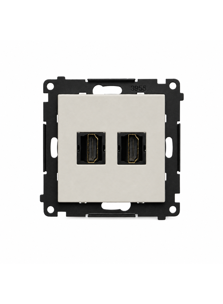 Simon 55 Gniazdo HDMI podwójne kaszmirowy TGHDMI2.01/142