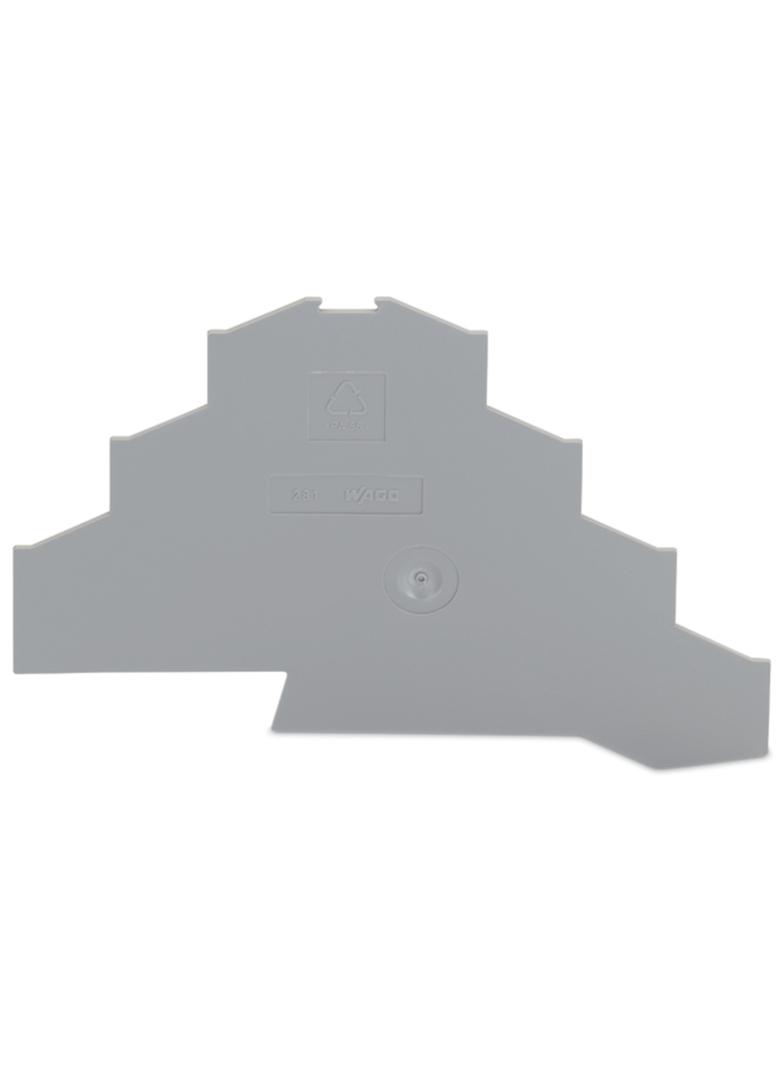 ścianka końcowa szara