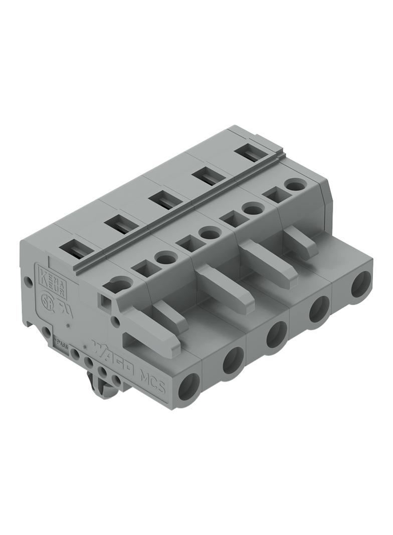 MCS-MIDI Classic gniazdo 5-bieg. szare raster 7,5 mm /50szt./ WAGO