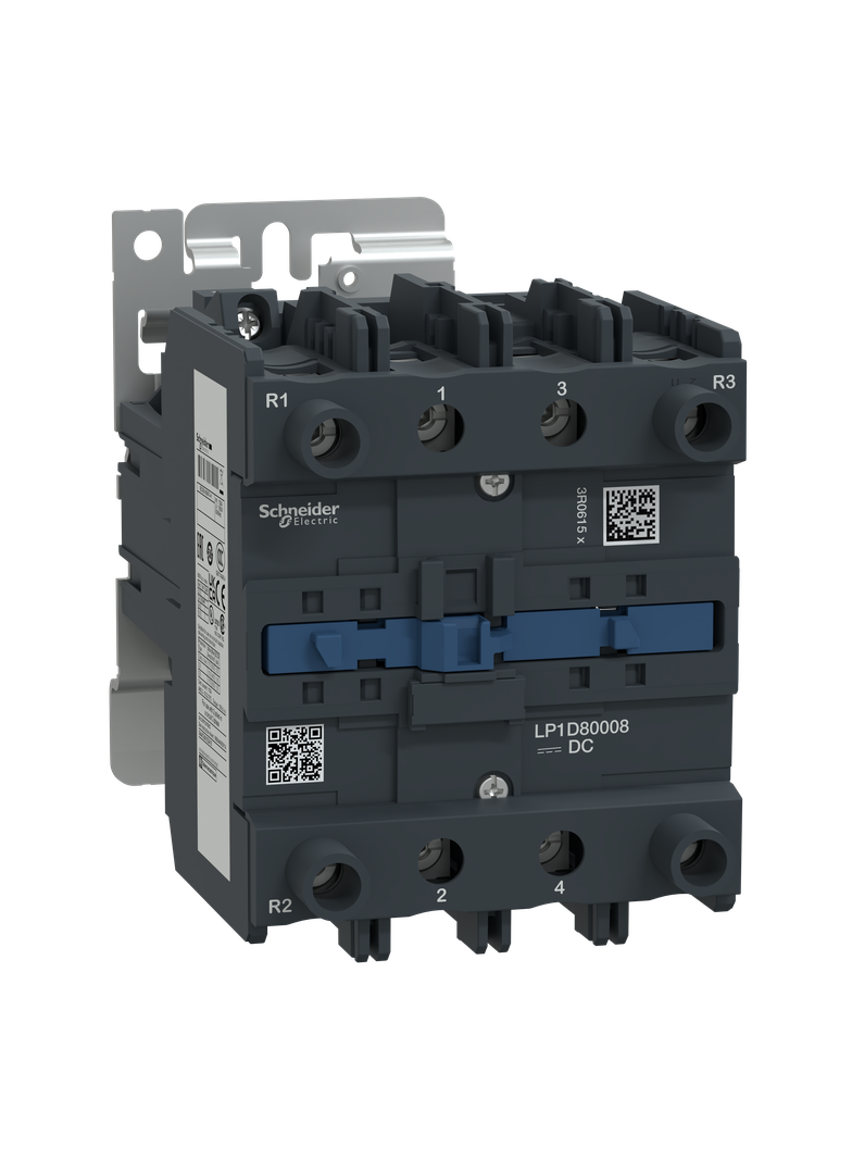 Stycznik mocy TeSys D AC1 125A 4P 2NO 2NC cewka 24VDC LP1D80008BD SCHNEIDER