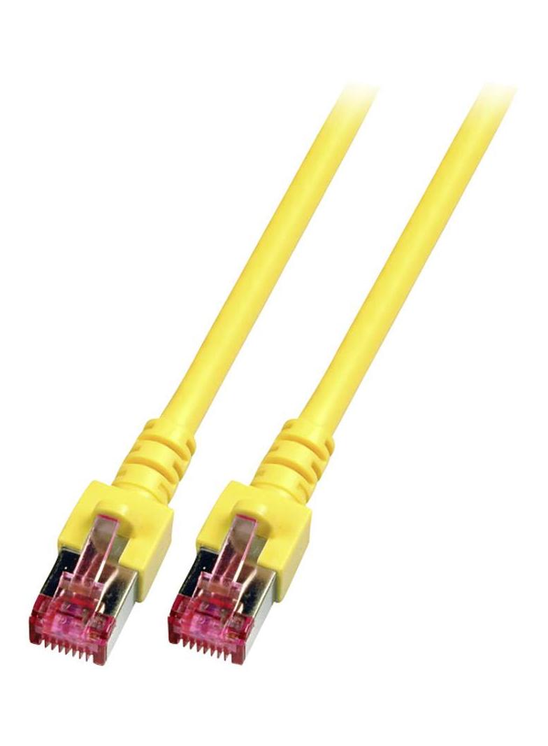 Patchcord RJ45 S/FTP kat. 6 LSZH żółty 15m