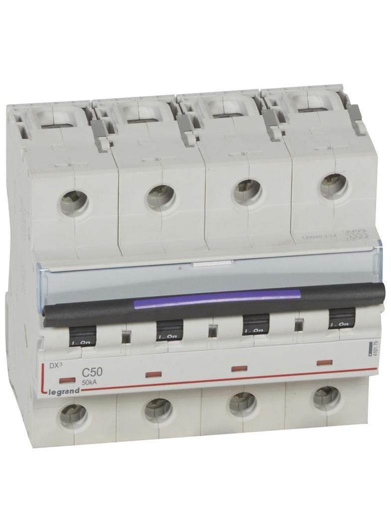 Wyłącznik Nadprądowy S324 C50 4P 50A 50Ka DX3 410179 LEGRAND