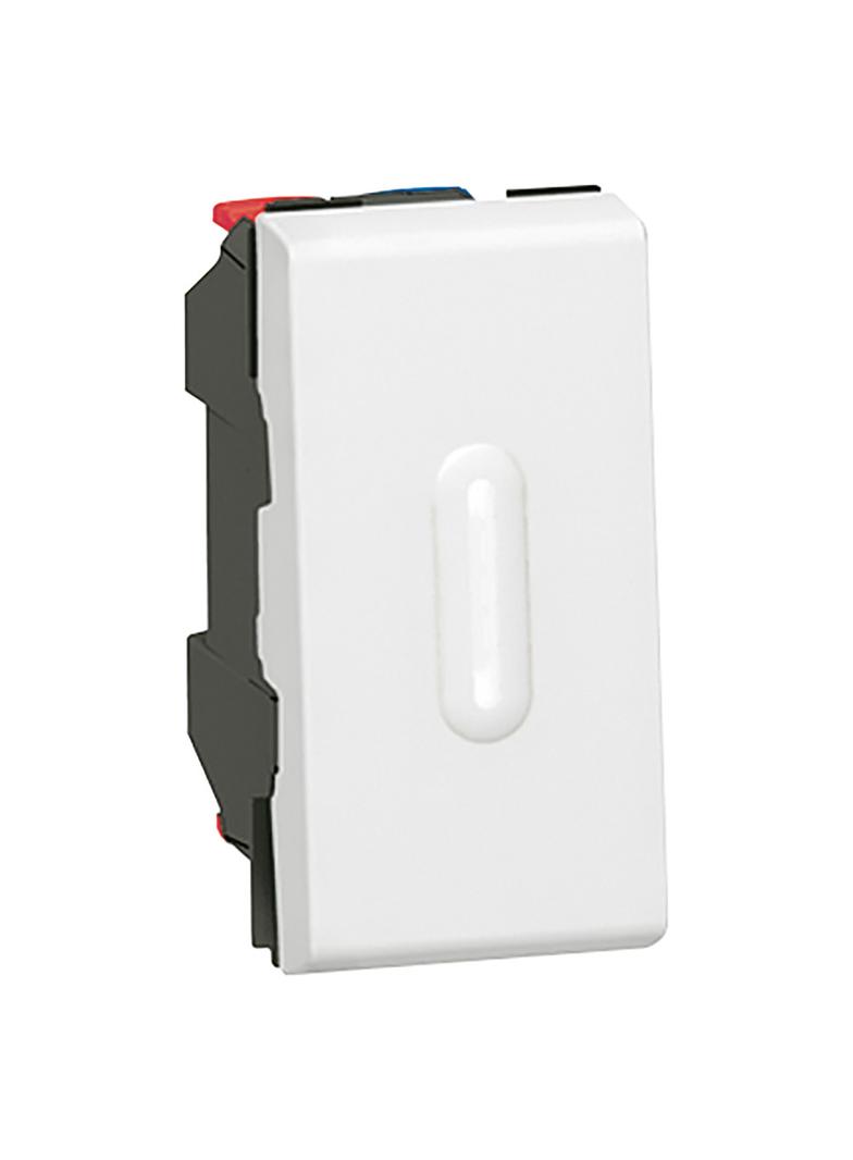 Mosaic Łącznik Schodowy 1 Moduł Biały Z Możliwością Podświetlenia 10Ax-250V 077002 LEGRAND