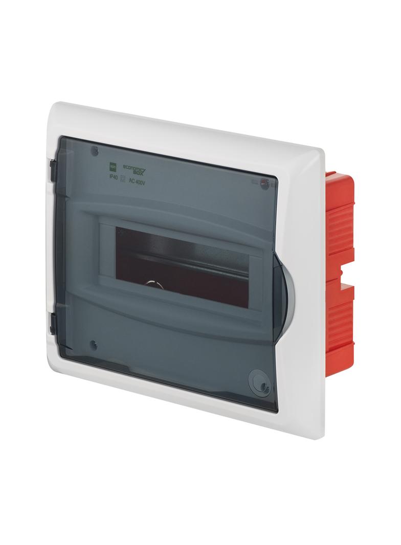 ECONOMIC BOX RP 1/8 drzwi transparentne (N+PE) l P 40