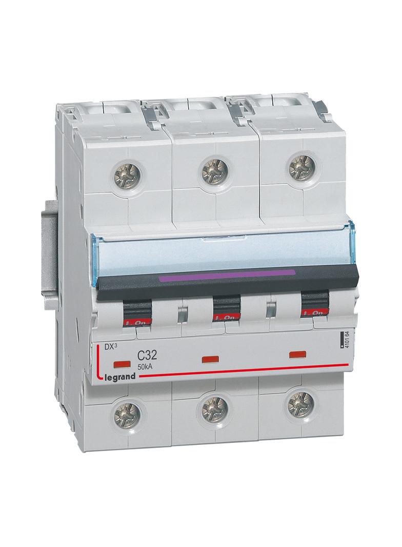 Wyłącznik Nadprądowy S323 C32 3P 32A 50Ka DX3 410164 LEGRAND
