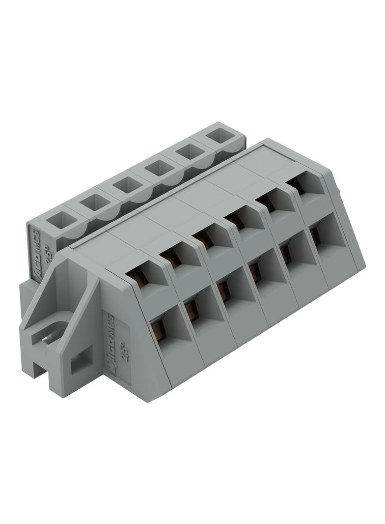 MCS-MIDI Classic gniazdo kątowe 6-bieg. szare rster 5 mm /50szt./ WAGO