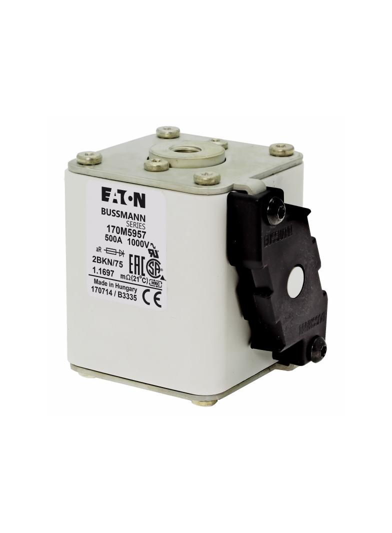 FUSE 500A 1000V 2BKN/75 AR UR Wkładka szybka 500A AC 1000V rozmiar 2 59x77x75 mm aR IEC UL 170M5957