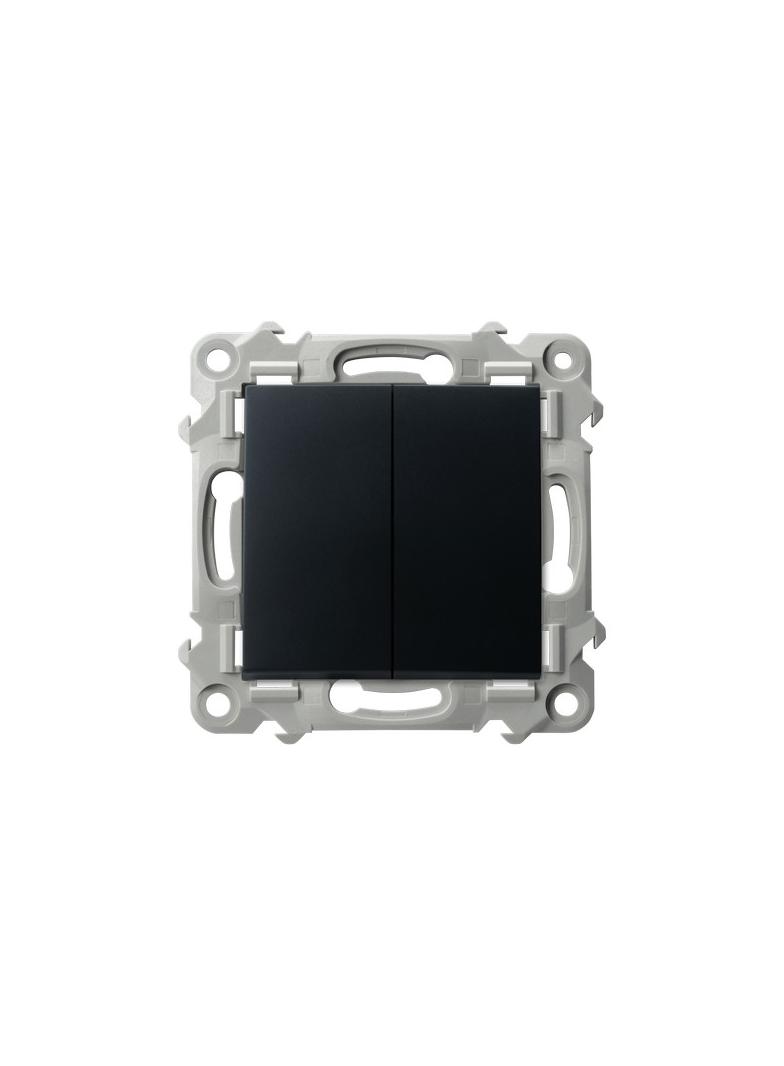 SZAFIR Łącznik podwójny schodowy - kolor czarny metalik