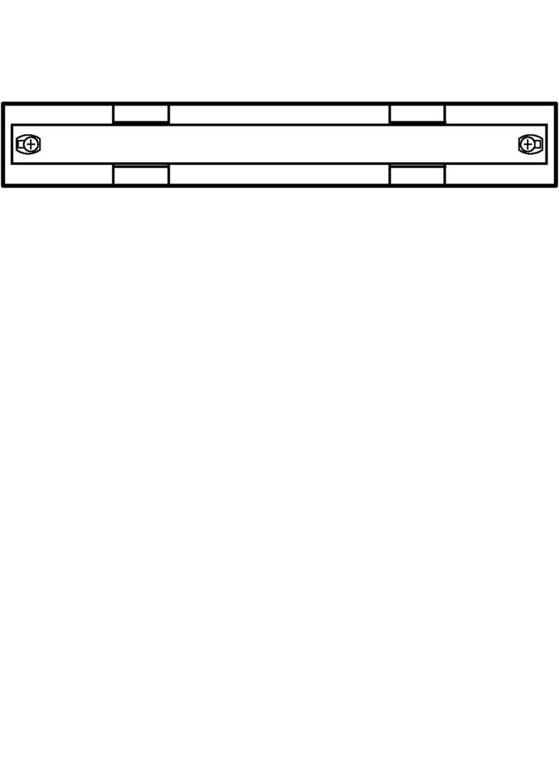 univers N Blok pusty 75x500mm 2 sztuki UD02F1 HAGER