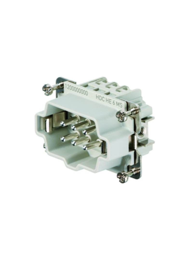 HDC HE 6 MS Wkład do złączy prostokątnych, nr.katalogowy 1200000000