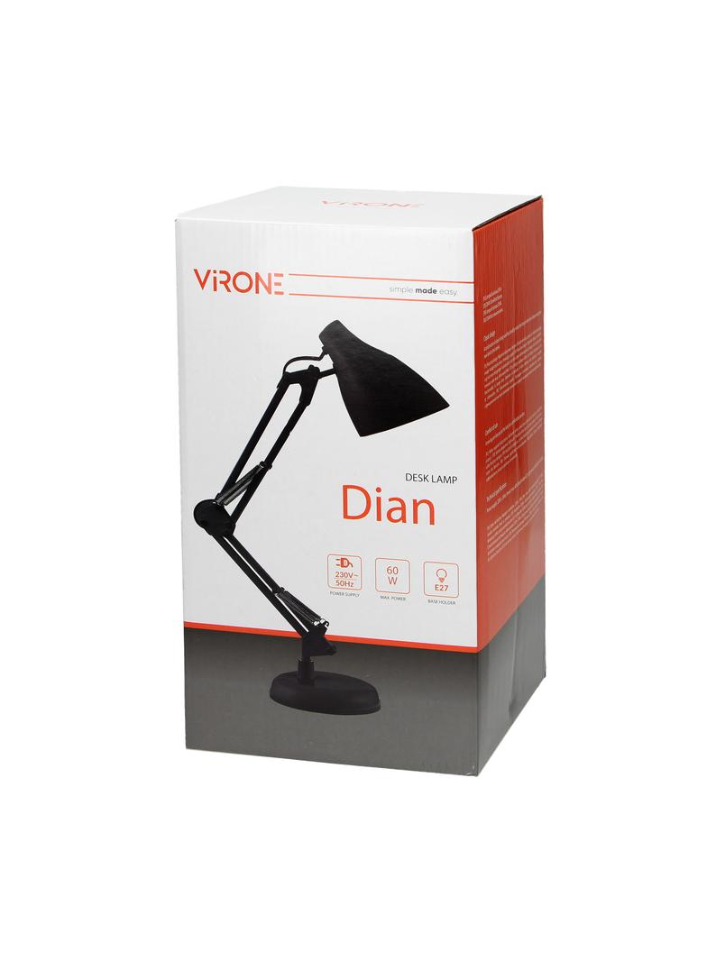 Lampka biurkowa DIAN 60W regulowana stalowa biała DL-1/W ORNO