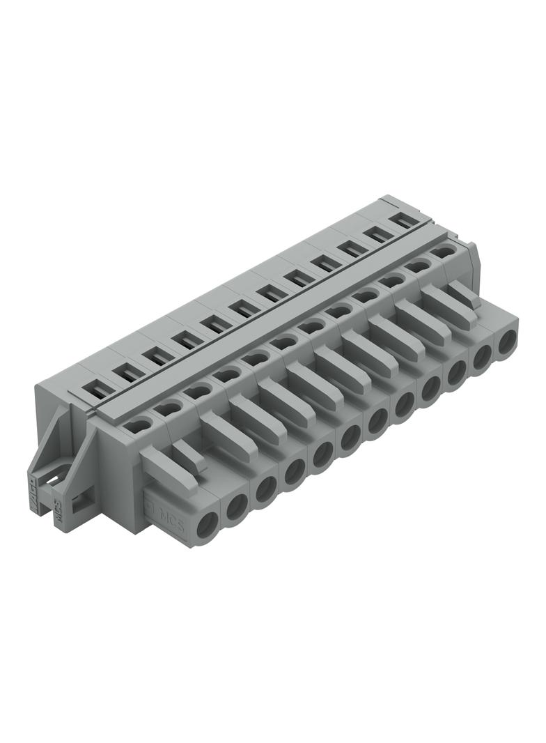 Gniazdo MCS‑MIDI Classic 12‑biegunowe szare raster 5mm 231‑112/027‑000 /25szt./ WAGO