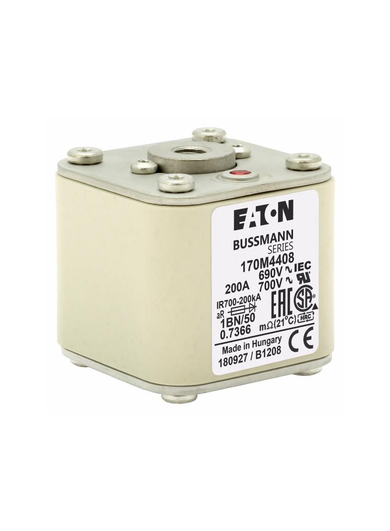 FUSE 200A 690V 1BN/50 AR UC Wkładka szybka 200A AC 690V rozmiar 1 53x69x51 mm aR IEC UL 170M4408 EAT