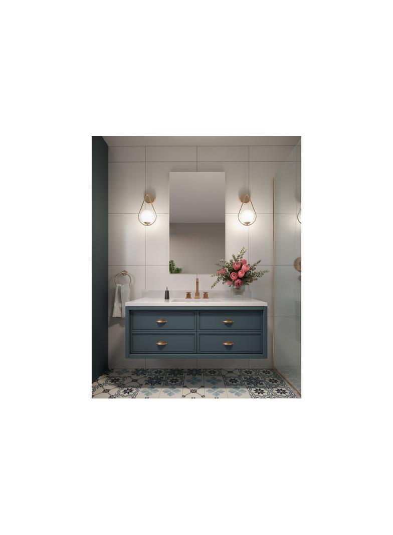 OPRAWA ŚCIENNA CIKLOP 2, 5779, AC220-240V, 50/60Hz, 1*E27, IP20, ŚR.20 cm, POJEDYNCZA, ZŁOTA