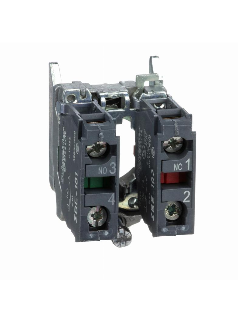 Harmony XB4 Korpus łącznik mocujący styk 1N/O+1N/C zacisk śrubowy ZB4BZ105 Schneider