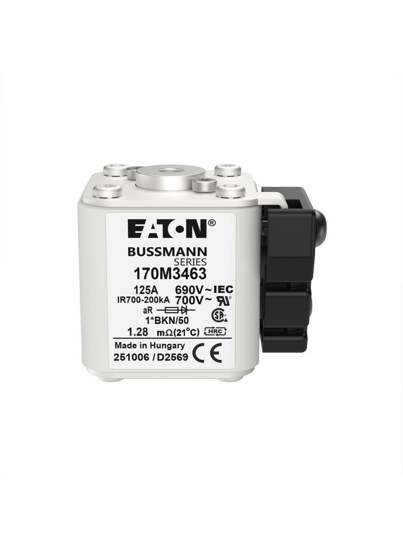 FUSE 125A 690V 1*BKN/50 AR UC Wkładka szybka 125A AC 690V rozmiar 1 45x59x51 mm aR, 170M3463 EATON