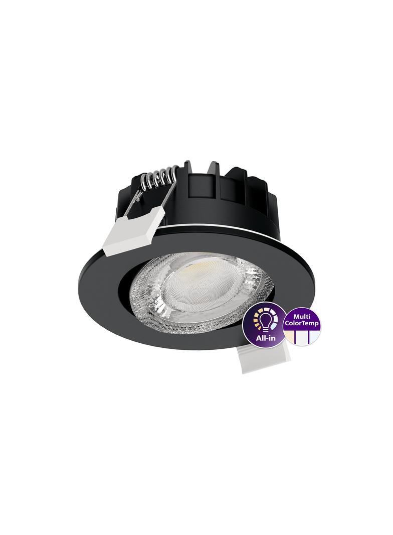 Oprawa sufitowa Downlight typu Spot LED 6W 550lm / all-in 2700/3000/4000K barwa neutralna ściemnialn