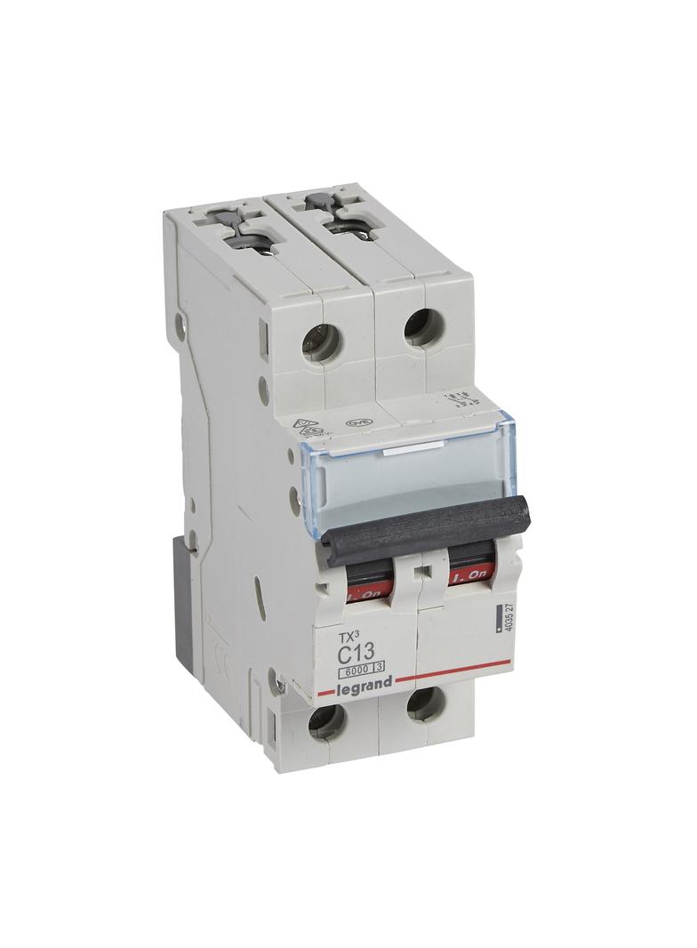 Wyłącznik Nadprądowy S 302 2P C13A 6kA TX3 403527 LEGRAND