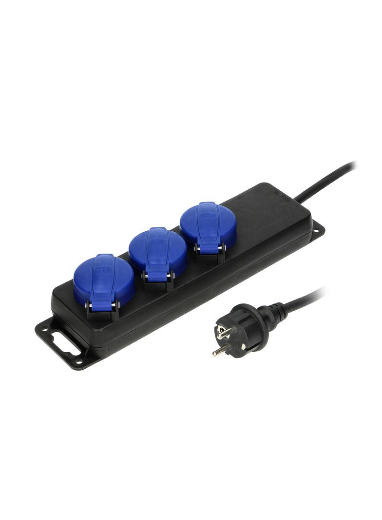 Przedłużacz warsztatowy bryzgoszczelny IP44 3 gniazda IP44 przewód gumowy H05RR-F 3x1,5mm2 OR-AE-131